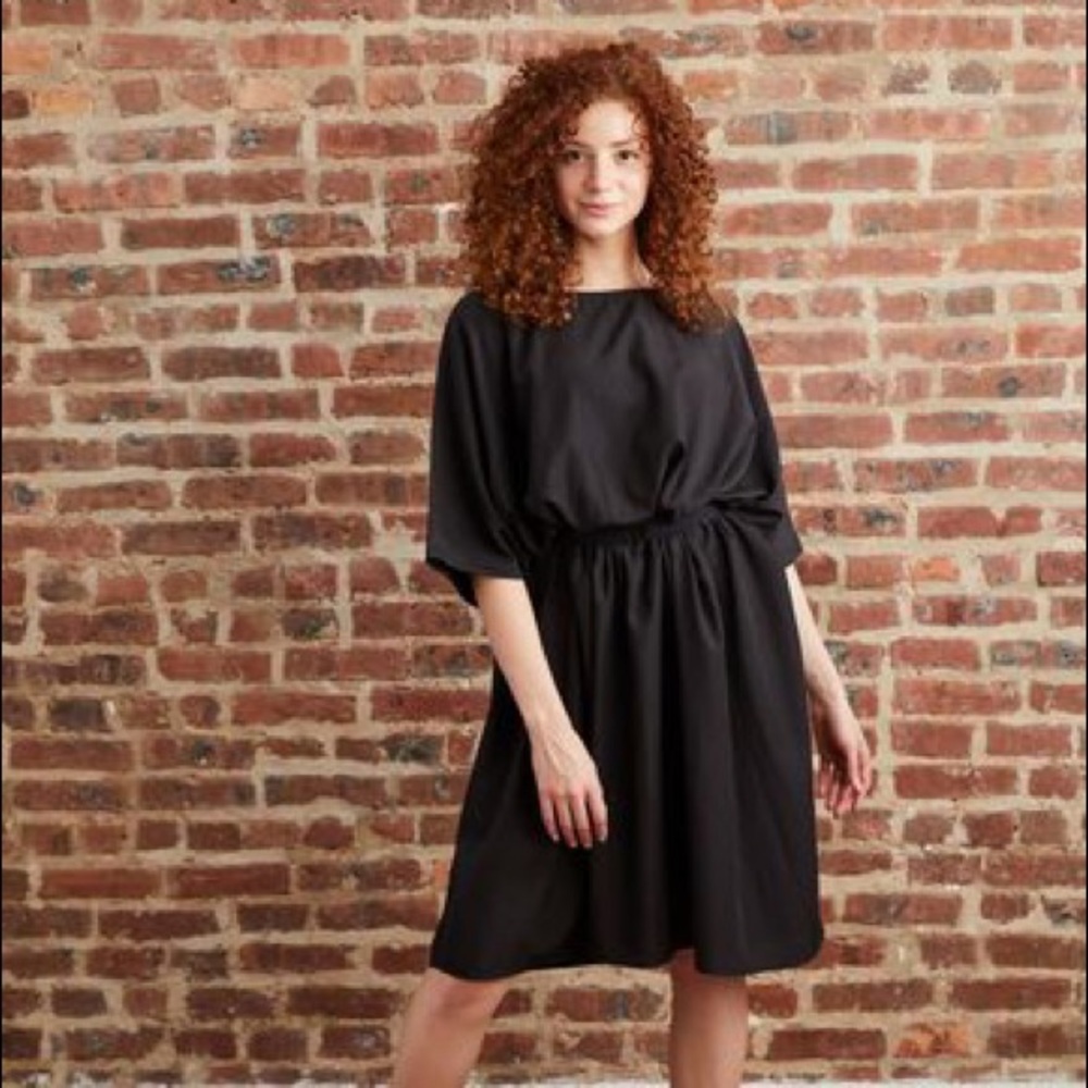 Mimu Maxi Square Dress Black One Size